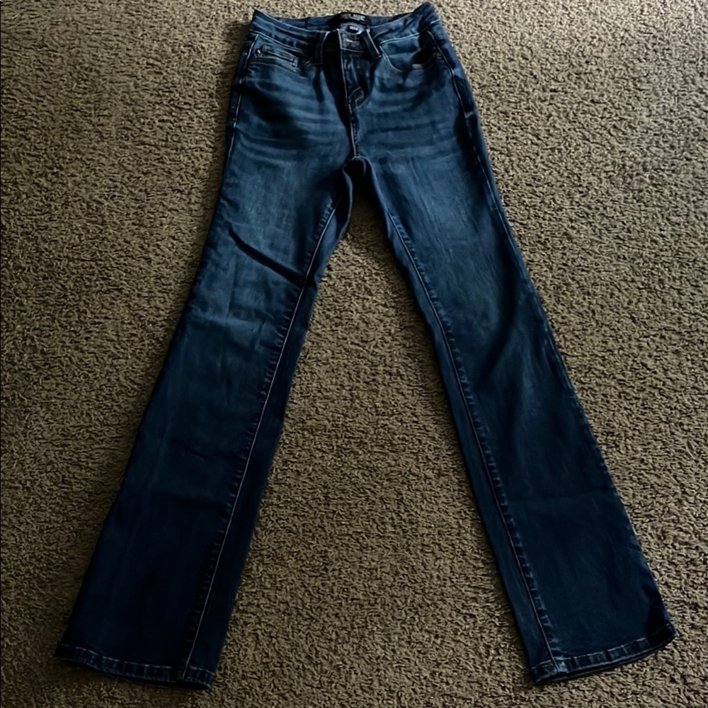 Judy Blue Flare Wide Leg Blue Jeans